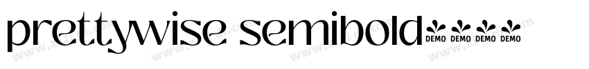 prettywise semibold字体转换